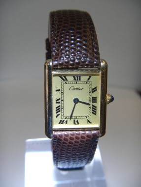 Vintage Watches For Sale Cartier tank du Must - SOLD 